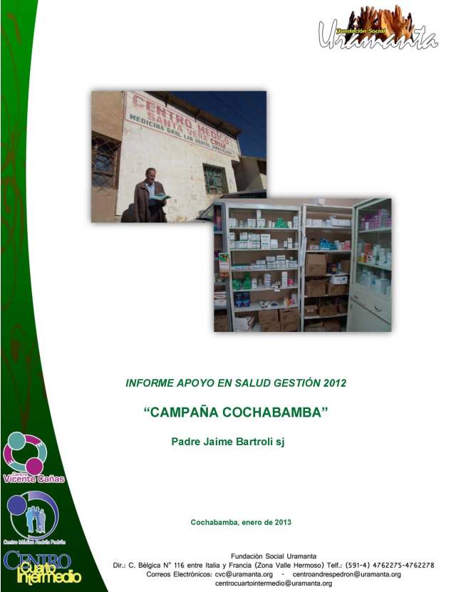 INFORME APOYO SALUD P J BARTROLI