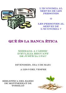 Xerrada sobre la Banca ètica
