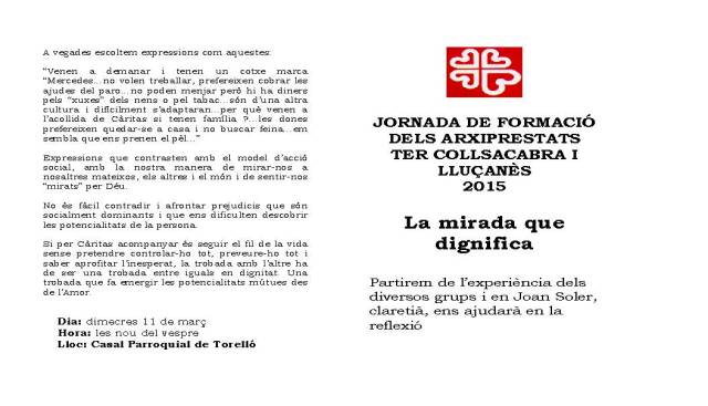 Formació Axrxiprestats Ter Collsacabra i LLuçanès. Març 2015