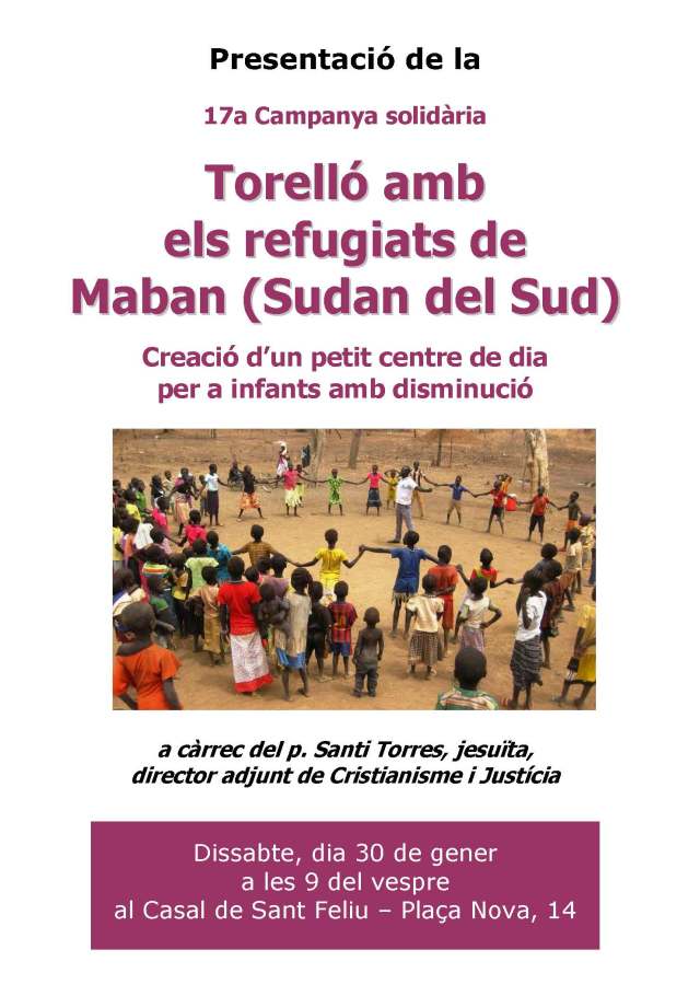 Presentació17a Campanya Solidària. Torelló amb Maban