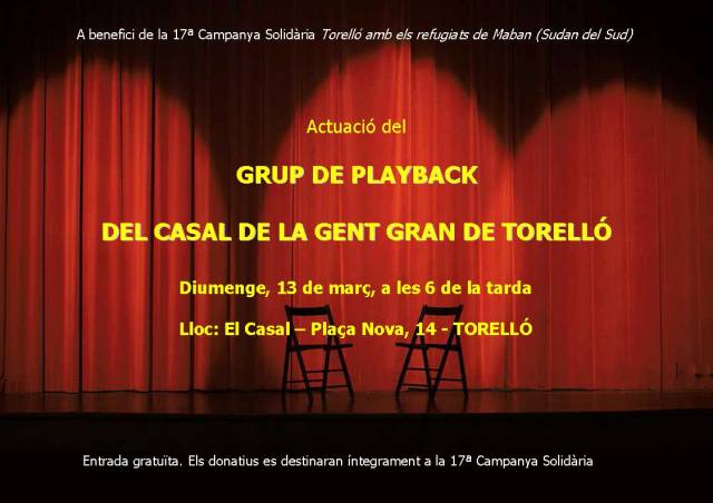 Actuació del Grup de Playback del Casal de la Gent Gran de Torelló